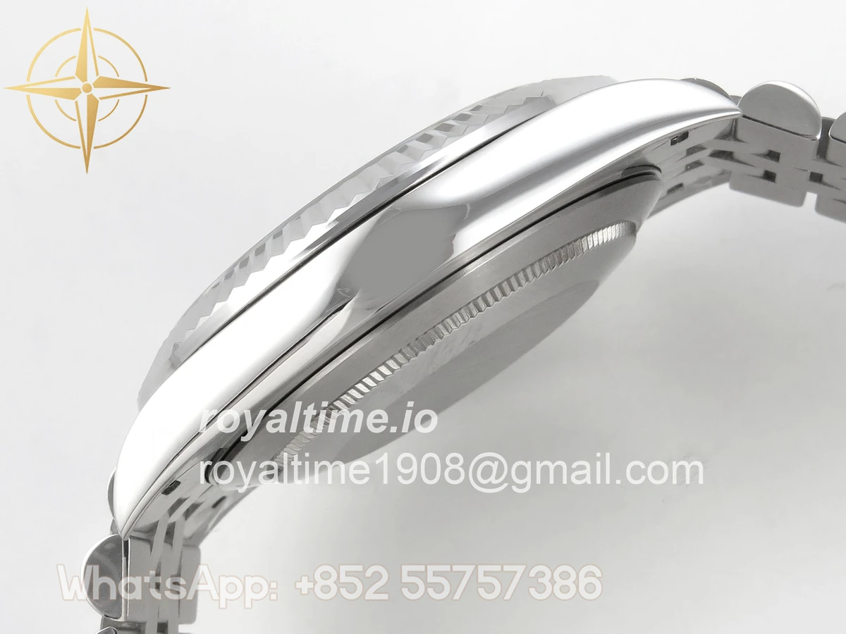 Rolex DateJust 41 126334 QF 904L Steel Green Textured Stick Dial on SS Jubilee Bracelet QF3235(145g) - Image 9