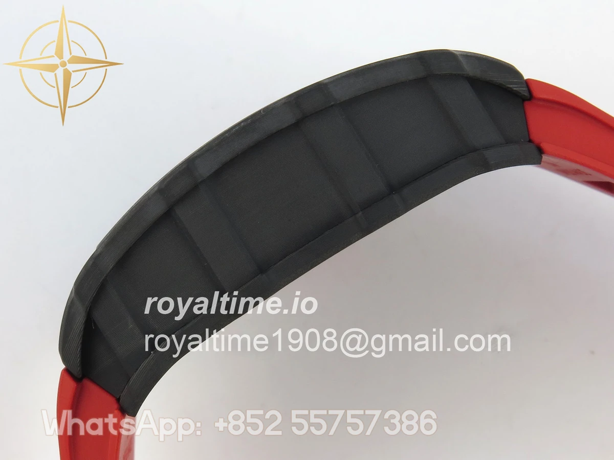 Richard Mille RM035-01 Black Carbon ZF Skeleton Dial On Red Rubber Strap RMUL2 - Image 9