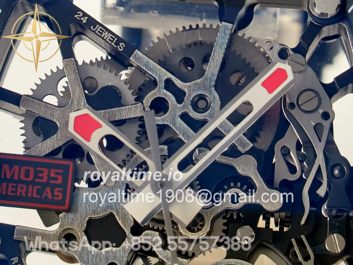 Richard Mille RM035-02 Black Ceramic SONIC Skeleton Dial on Black Rubber Strap RMUL1 - Image 9