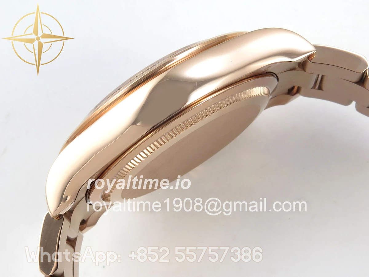 Rolex Daytona 126505 RG UFO Black/RG Dial on RG Bracelet UF4131 (Free Sprung) - Image 9