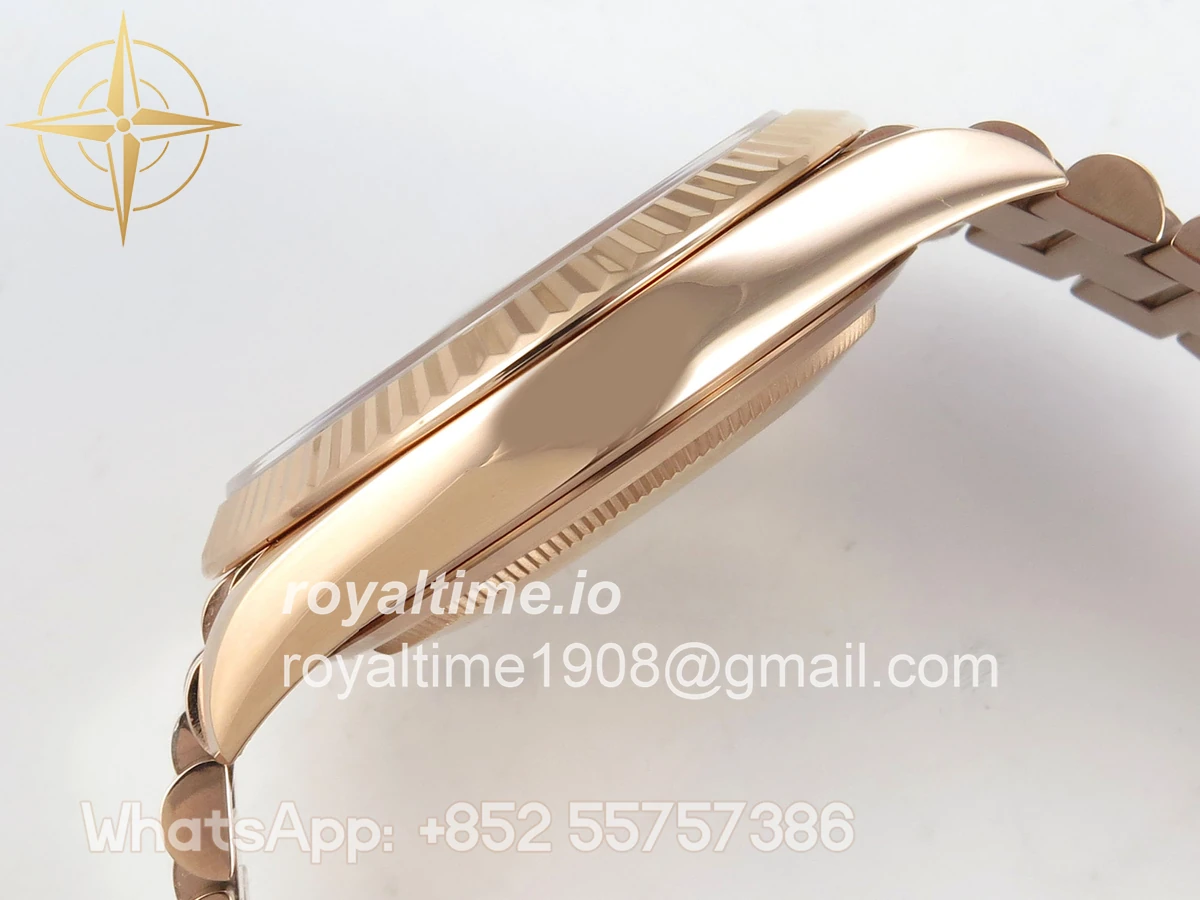 Rolex Day Date 40 RG 228235 QF Gray Roman Dial on President Bracelet A2836 V6 (200g) - Image 9