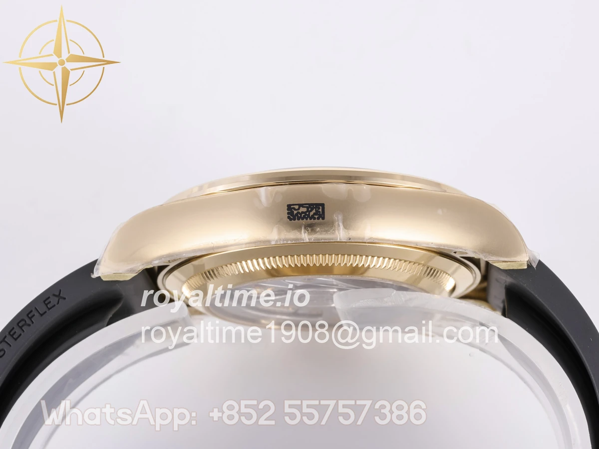 Rolex Daytona 126518 3BF YG/Black Dial Sticks Markers on Oysterflex Strap Weighted 160g - Image 9