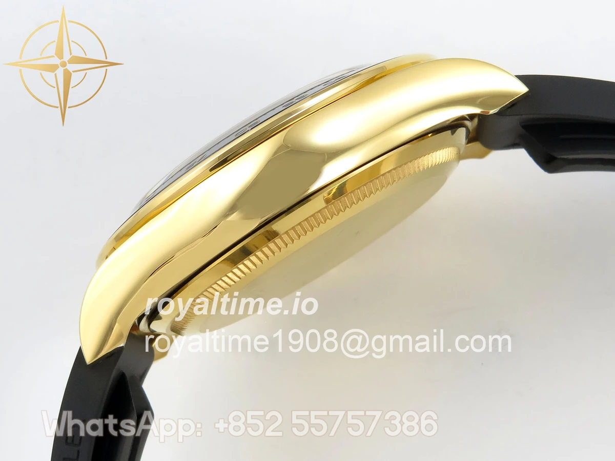 Rolex Daytona 126518 TMF YG/Black Dial on Oysterflex Strap DD4131(162g) - Image 9