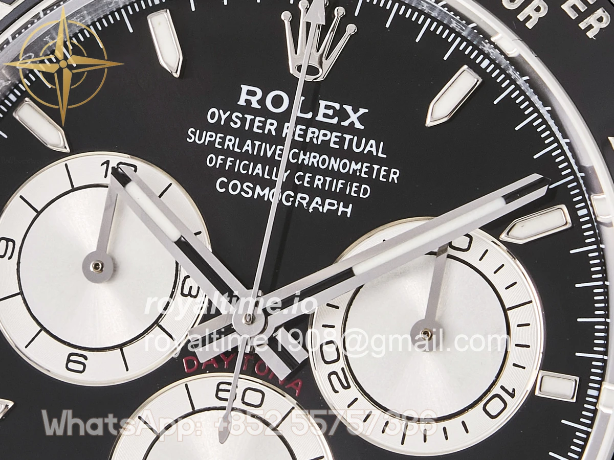 Rolex Daytona 126519 TMF Black/Silver Dial on Oysterflex Strap DD4131 - Image 9