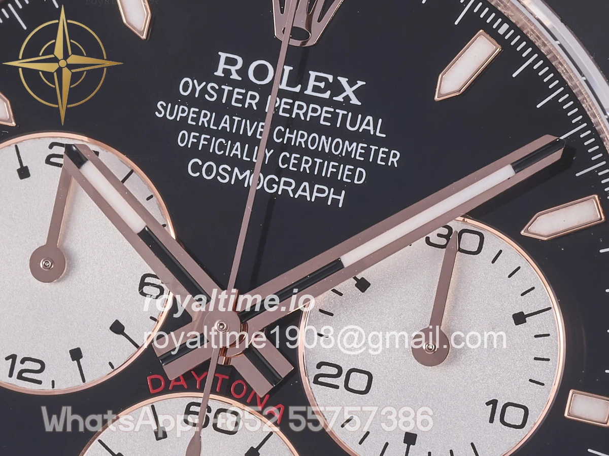 Rolex Daytona 126525 LN Le Mans QF on RG Bracelet JH4132 Free Sprung (Weighted) 175g - Image 9