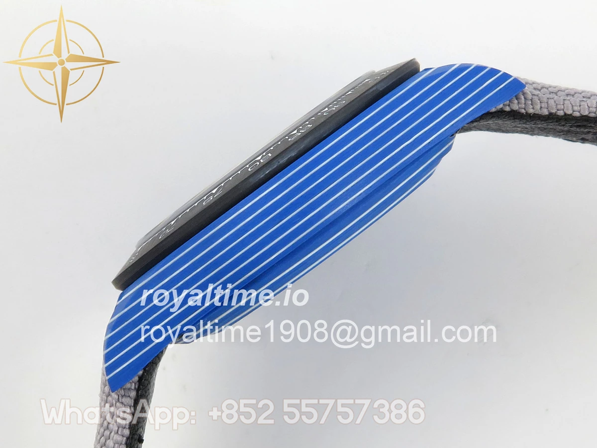 Rolex Daytona DIW Blue Carbon Case DIWF Edition Gray Crystal Dial on Gray Nylon Strap DD4801 - Image 9