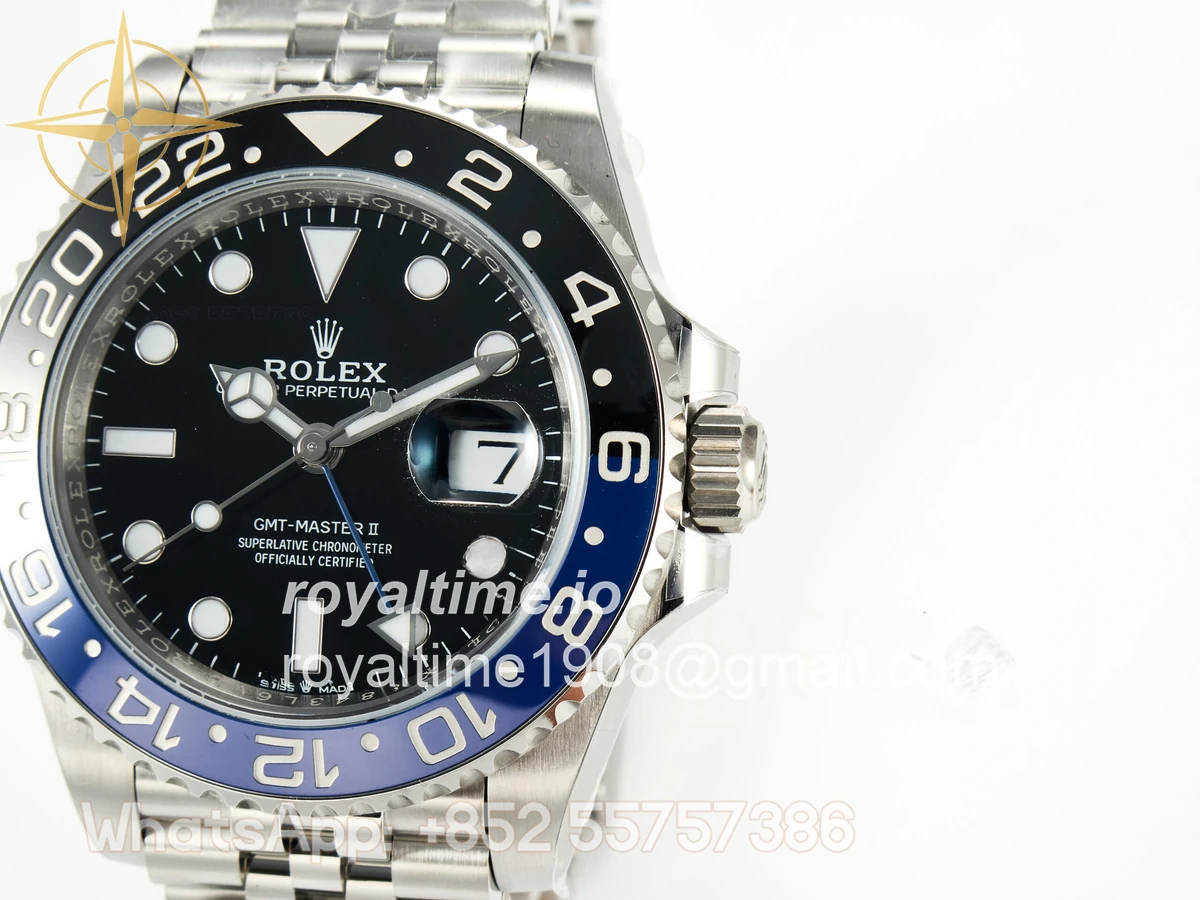 Rolex GMT-Master II 126710 BLNR Black/Blue Ceramic ARF on Jubilee Bracelet DD3285 CHS V3 - Image 9