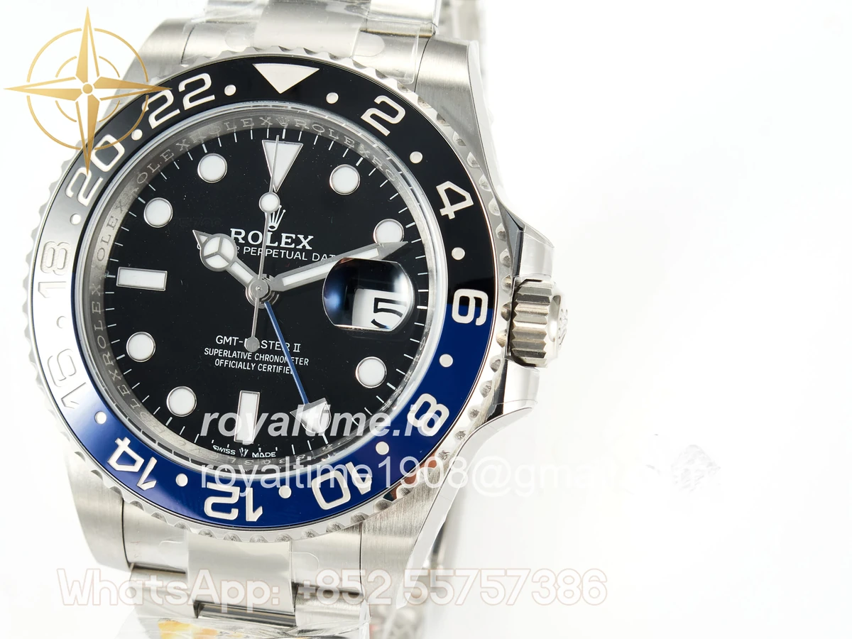 Rolex GMT-Master II 126710 BLNR Black/Blue Ceramic ARF on Oyster Bracelet DD3285 CHS V3 - Image 9