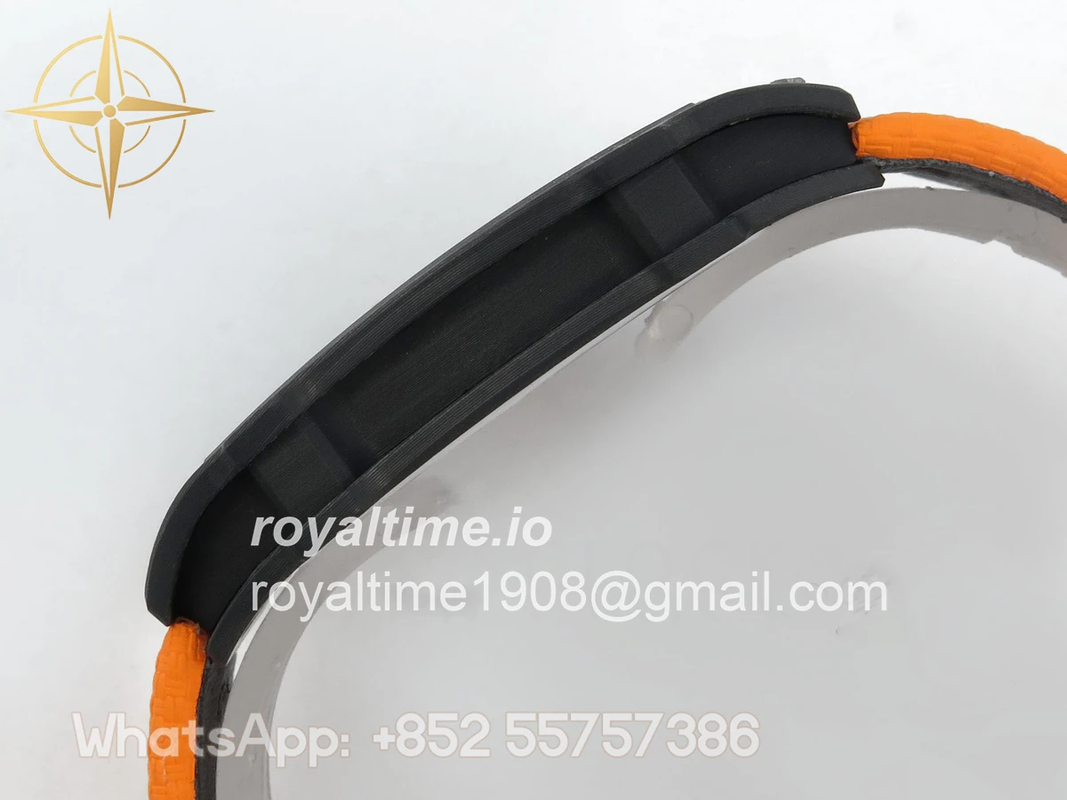 Richard Mille AVF RM67-02 McLaren Black NTPT Spain Skeleton Dial on Orange Elastic strap CRMA7 - Image 9
