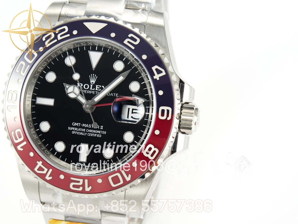 Rolex GMT-Master II 126710 Blue/Red Ceramic ARF on Oyster Bracelet DD3285 CHS V3 - Image 9