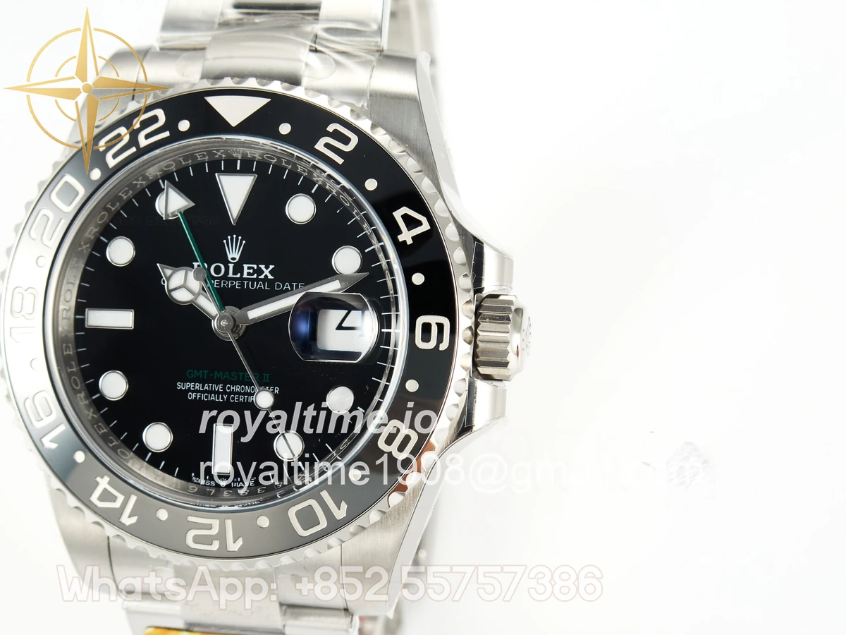Rolex GMT-Master II 126710 GRNR Black/Gray Ceramic ARF on Oyster Bracelet DD3285 CHS V3 - Image 9