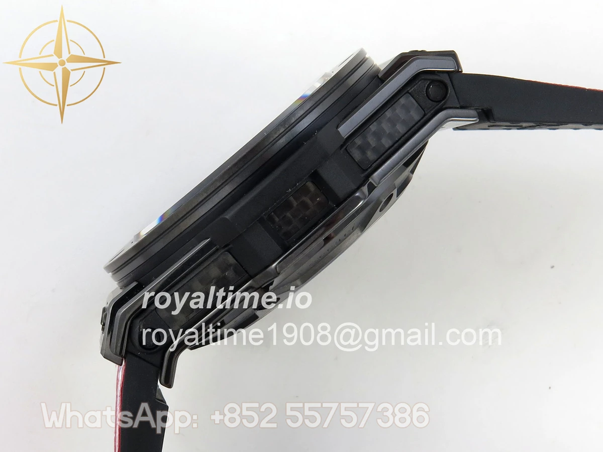 Hublot Big Bang Ferrari Speciale Ceramic HBBF on Red Gummy Strap A1241 - Image 9