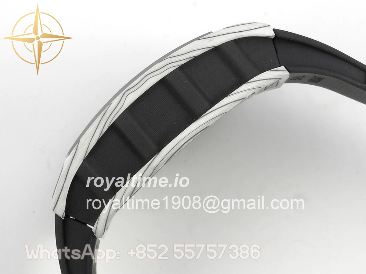 Richard Mille RM061-01 Yohan Blake White NTPT RF on Black Rubber Strap RMUL2 - Image 9