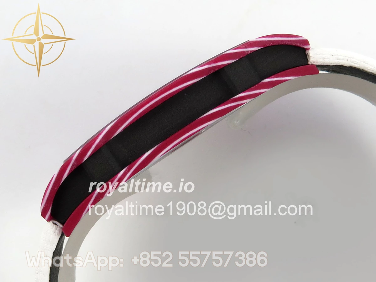 Richard Mille AVF RM67-02 Red NTPT Skeleton Dial on White Elastic strap CRMA7 V2 - Image 9