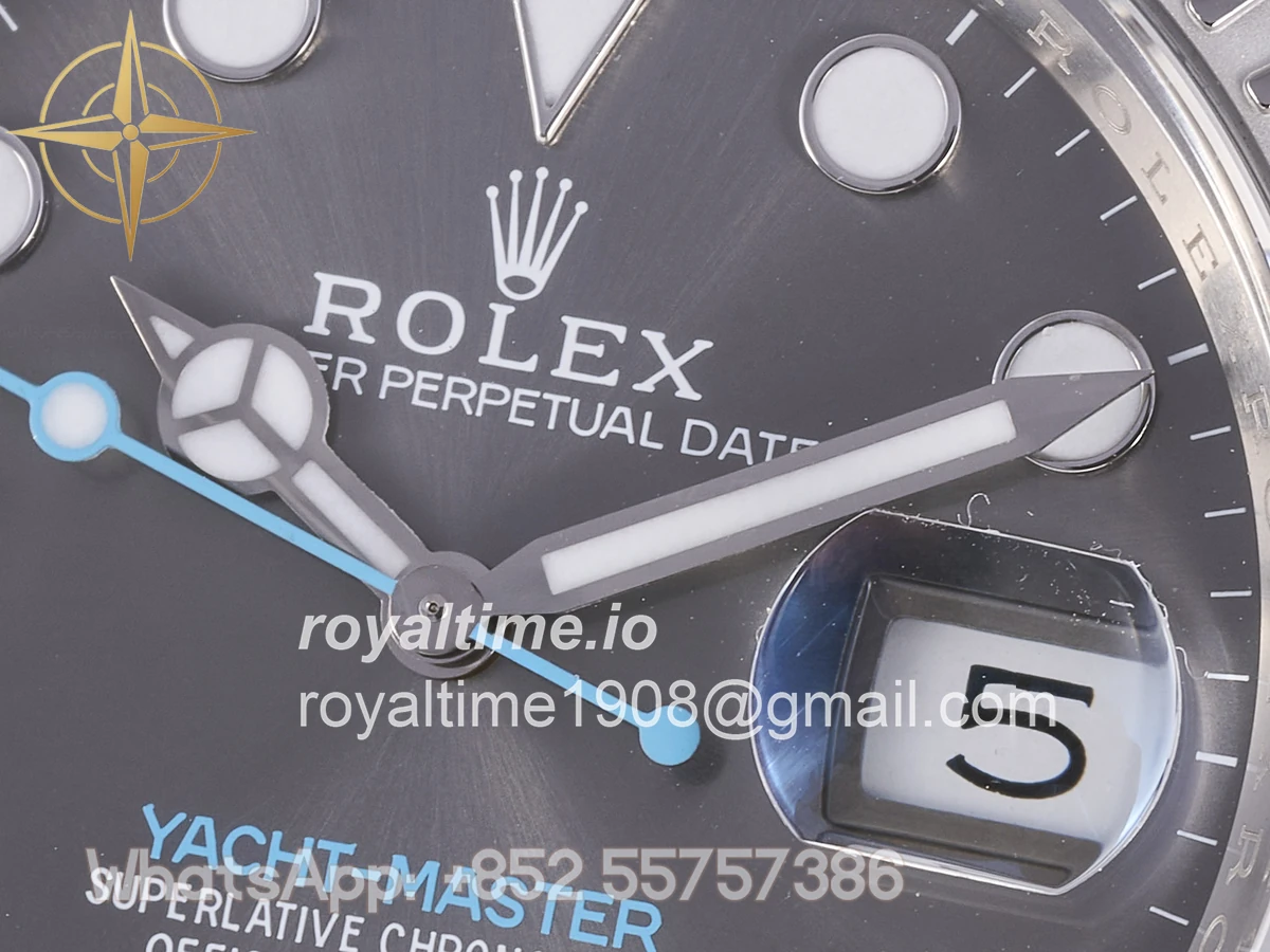 Rolex Yacht-Master 126622 904L Steel Clean Plus Gary Dial on SS Bracelet JH3235 - Image 9