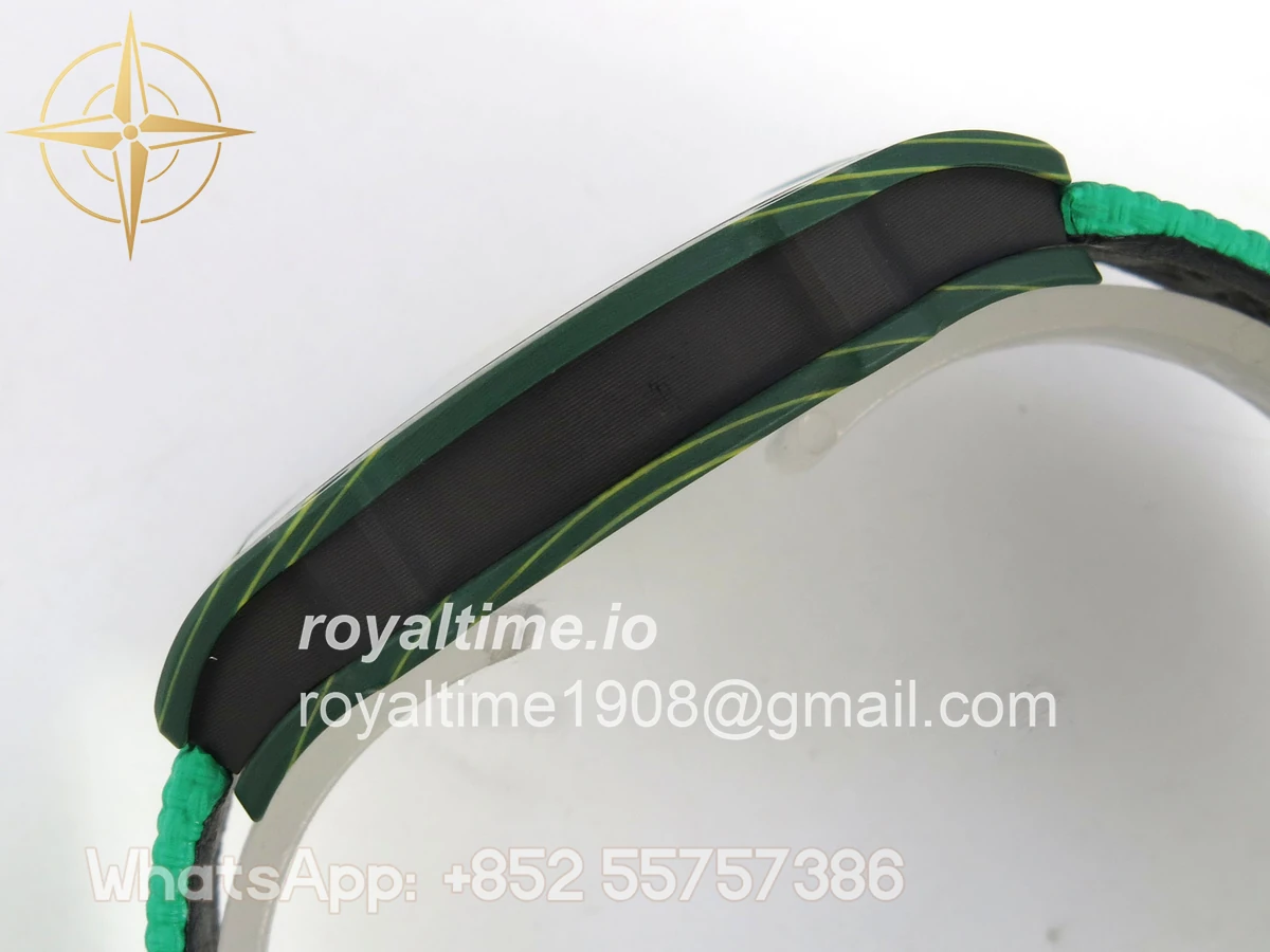 Richard Mille RM67-02 Real Green NTPT VAF Skeleton Dial On Green Nylon strap CRMA7 - Image 9