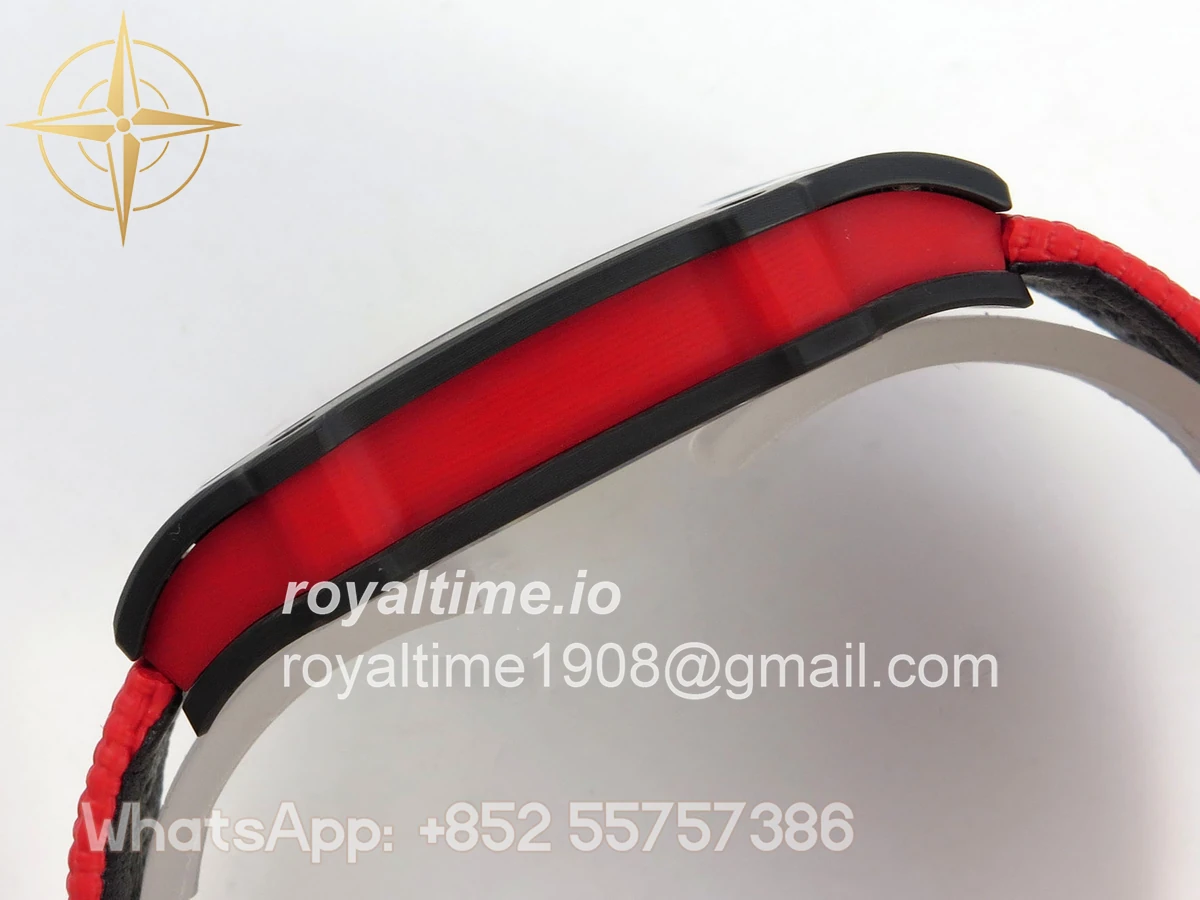 Richard Mille Umi Maker's RM67-02 Black NTPT Alexander Black/Red/Yellow Skeleton Dial on Nylon strap CRMA7 V2 - Image 9