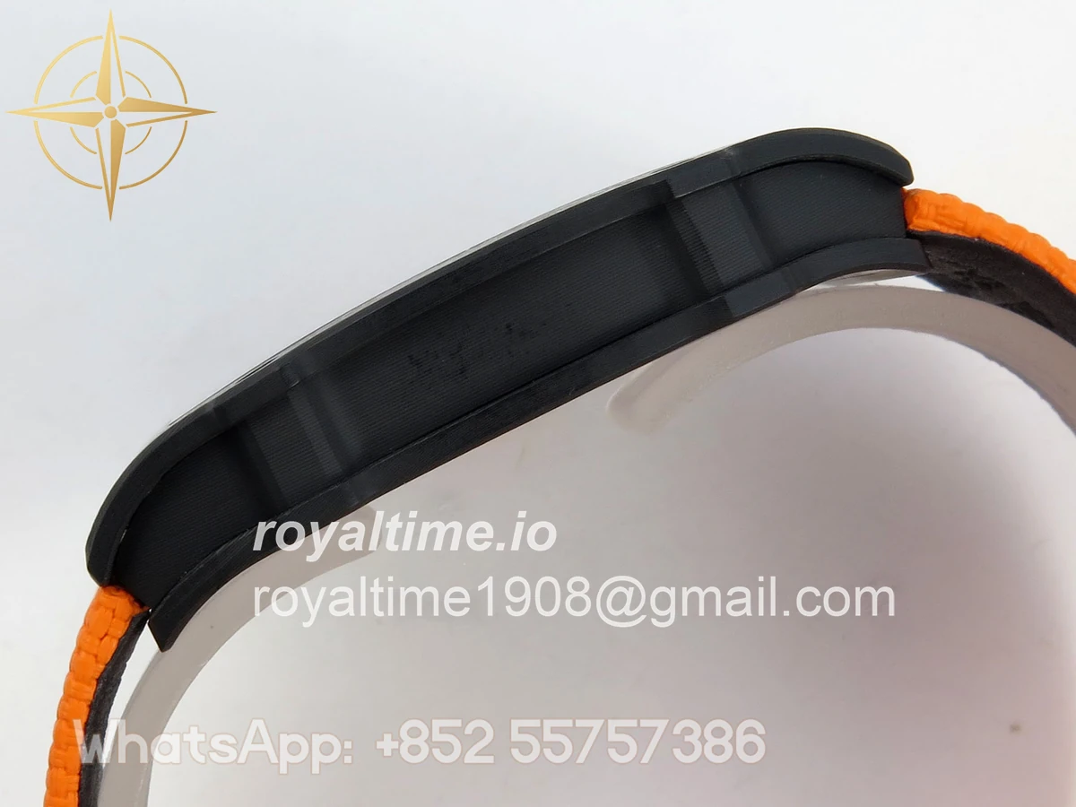 Richard Mille Umi Maker's RM67-02 Black NTPT McLaren Orange Skeleton Dial on Nylon strap CRMA7 V2 - Image 9