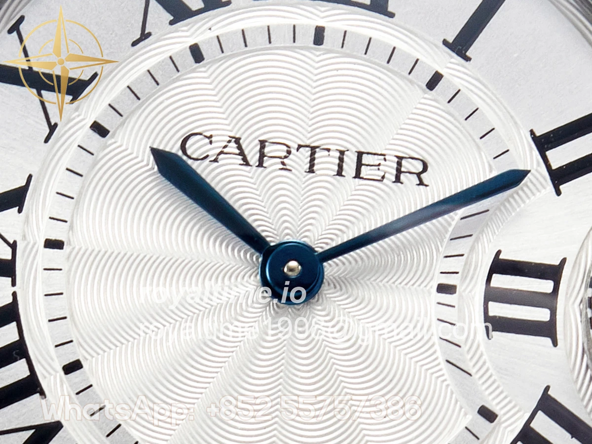 Cartier Ballon Bleu 33mm SS AF White Textured Dial on SS Bracelet Ronda Quartz - Image 9