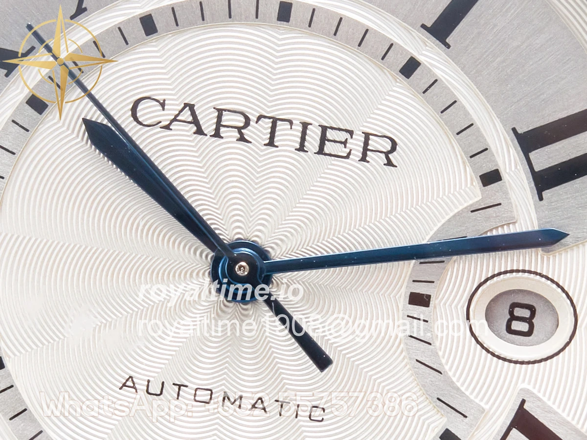 Cartier Ballon Bleu 42mm SS AF White Texture Dial on SS Bracelet A2824 V5 - Image 9