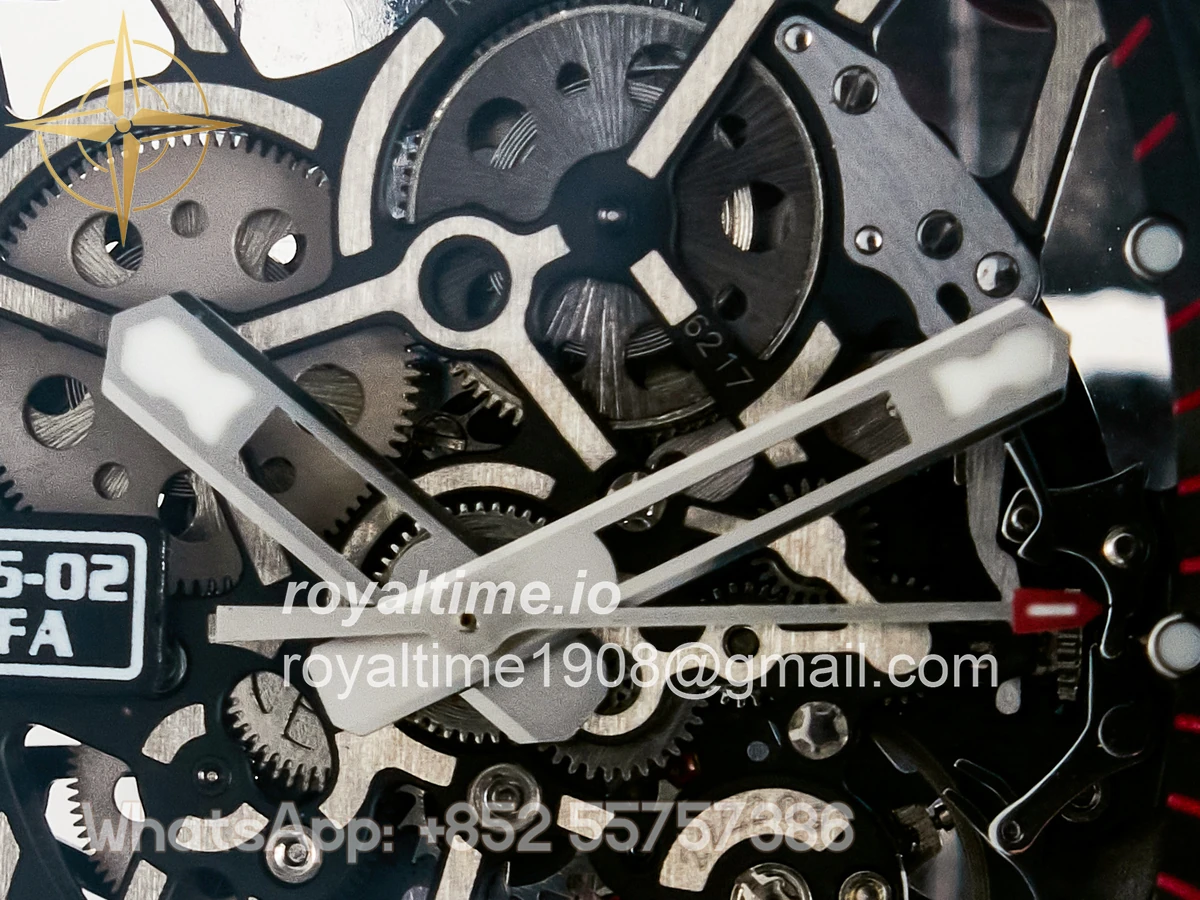 Richard Mille Custom RM035-02 Red NTPT PPMF Red Crown on Nylon Strap Custom Vaucher Movement - Image 9