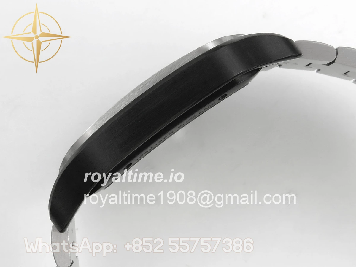 Cartier Santos de Cartier Skeleton PVD MLF Skeleton Black Skeleton Dial on SS SmartLink Bracelet 9611MC - Image 9