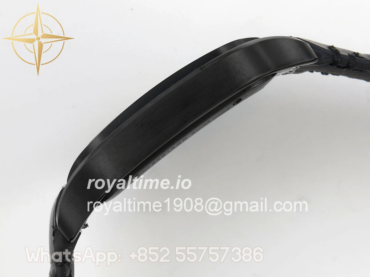 Cartier Santos de Cartier Skeleton PVD MLF Skeleton Dial on Black Leather Strap 9612MC - Image 9