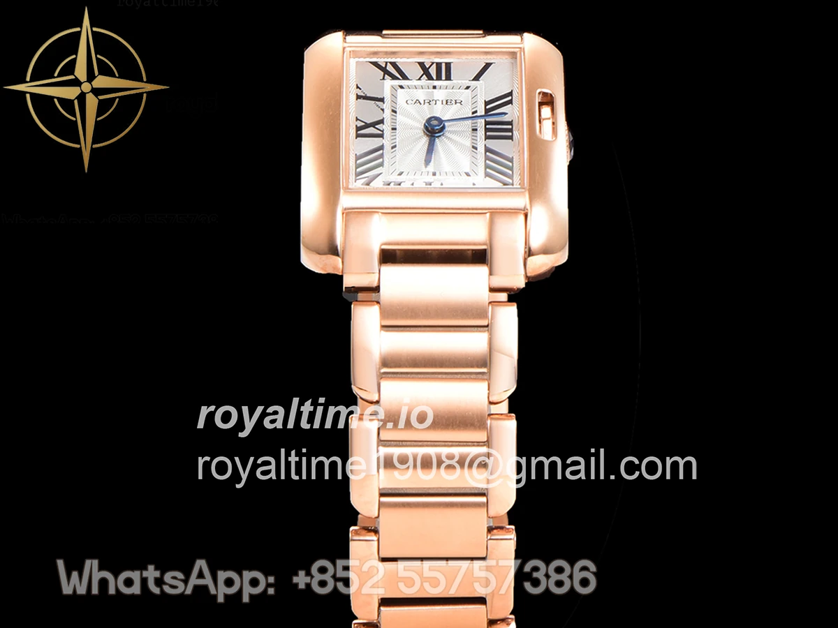 Cartier Tank Anglaise 30.2mm White Dial in Rose Gold - Image 9