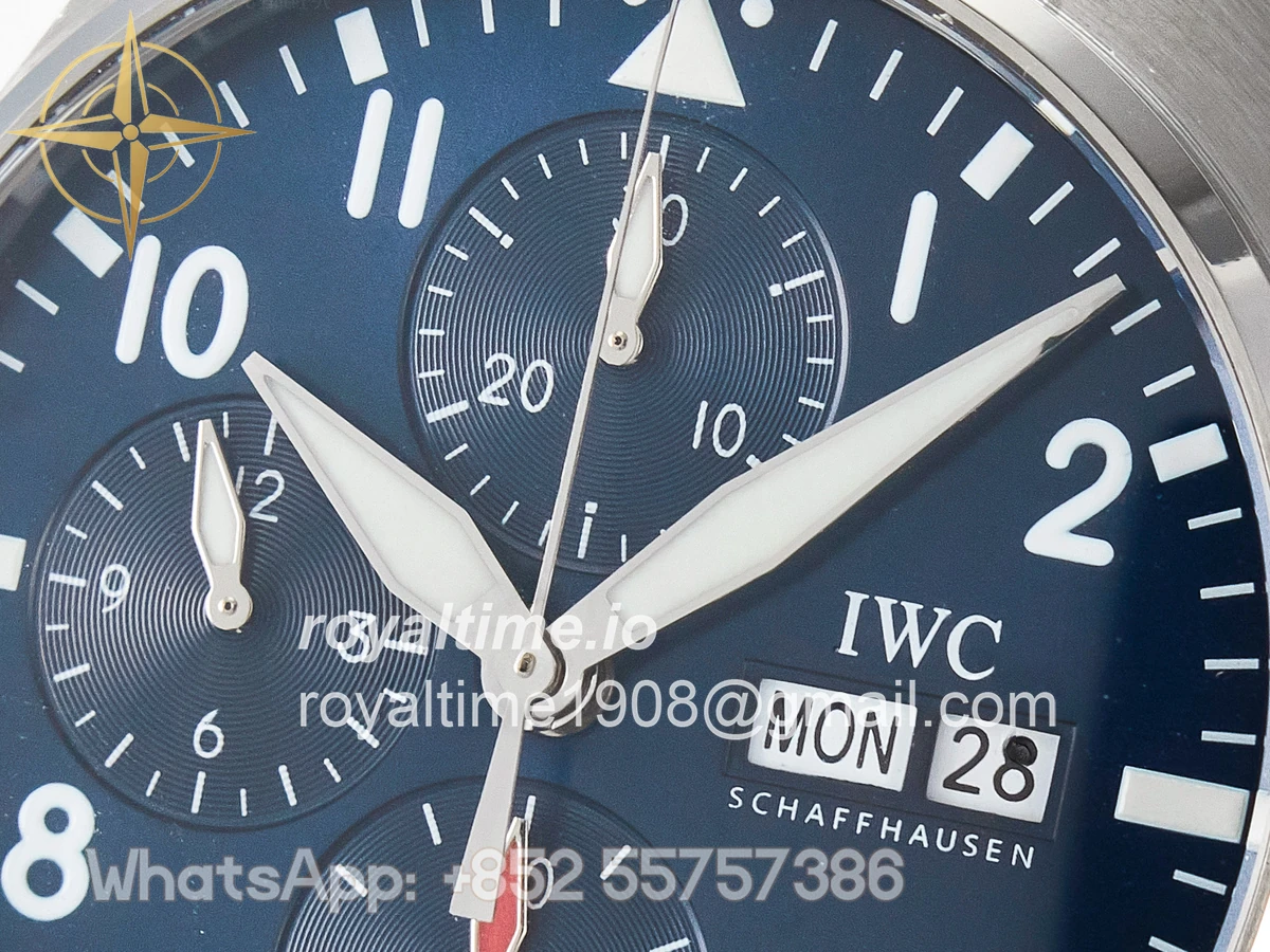 IWC Pilot’s Watch IW388102 BLSF Performance Chronograph 41mm SS Blue Dial On Stainless steel bracelet A7750 to 69385 - Image 9