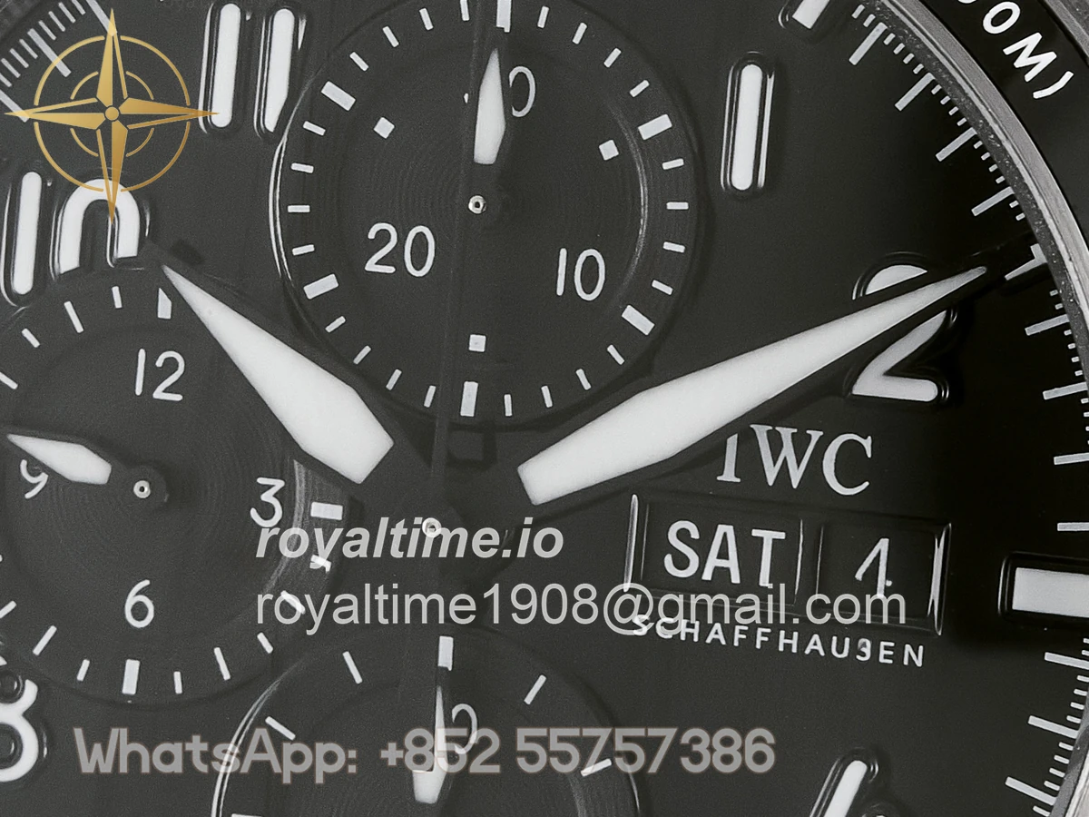 IWC Pilot’s Watch IW388307 BLSF Performance Chronograph 41mm Mercedes-AMG F1 Team SS Black Dial On Stainless steel bracelet A7750 to 69385 - Image 9