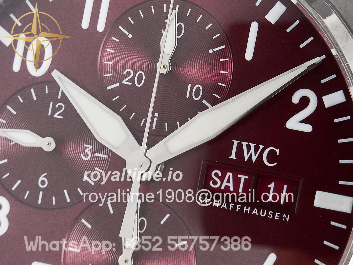 IWC Pilot’s Watch IW388107 BLSF Performance Chronograph 41mm Chinese New Year Special Edition SS Red Dial On Stainless steel bracelet A7750 to 69385 - Image 9