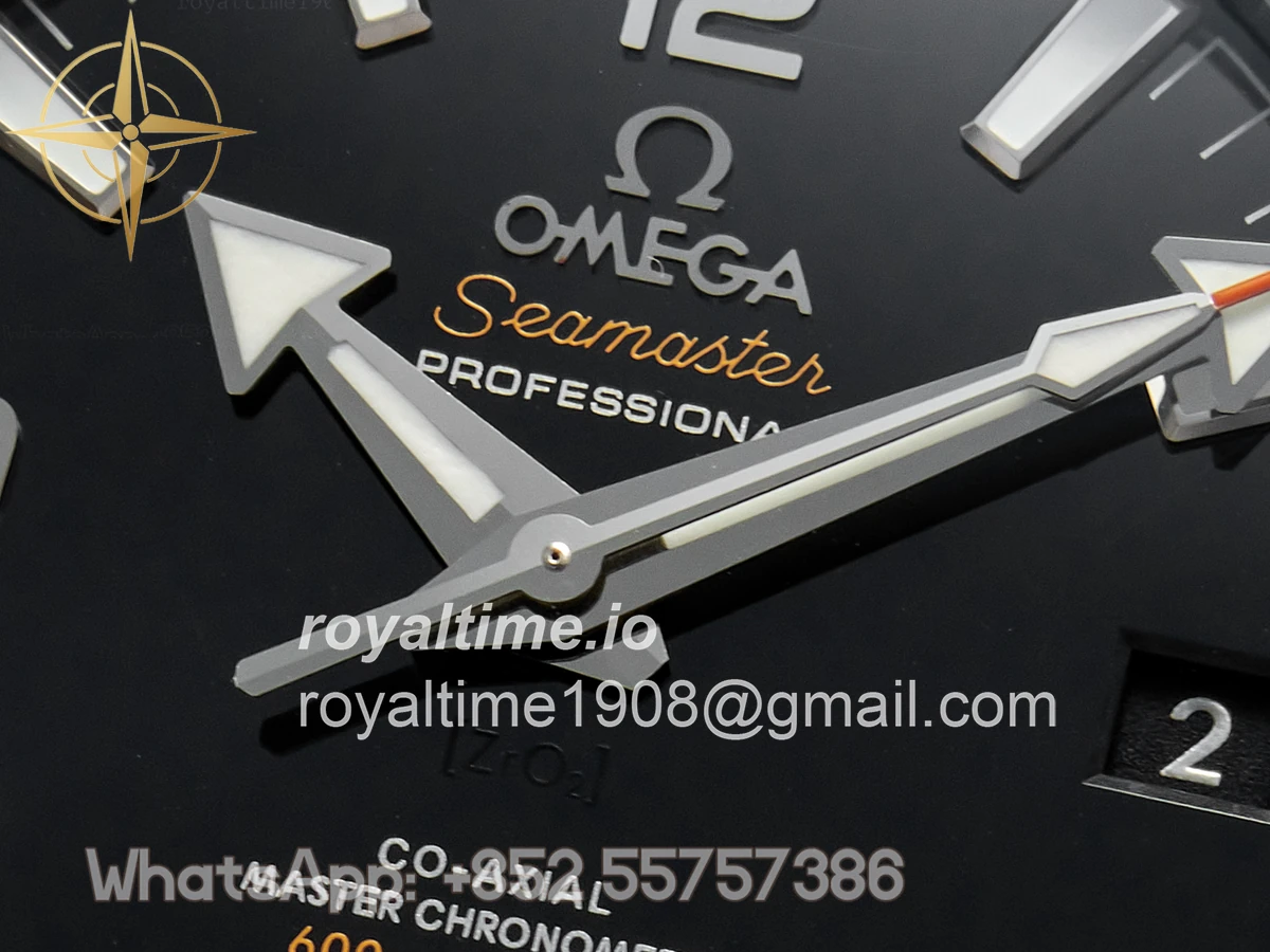 Omega Planet Ocean 600M 39.5mm VSF Black Dial Black Ceramic Bezel on SS Bracelet A8800 - Image 9