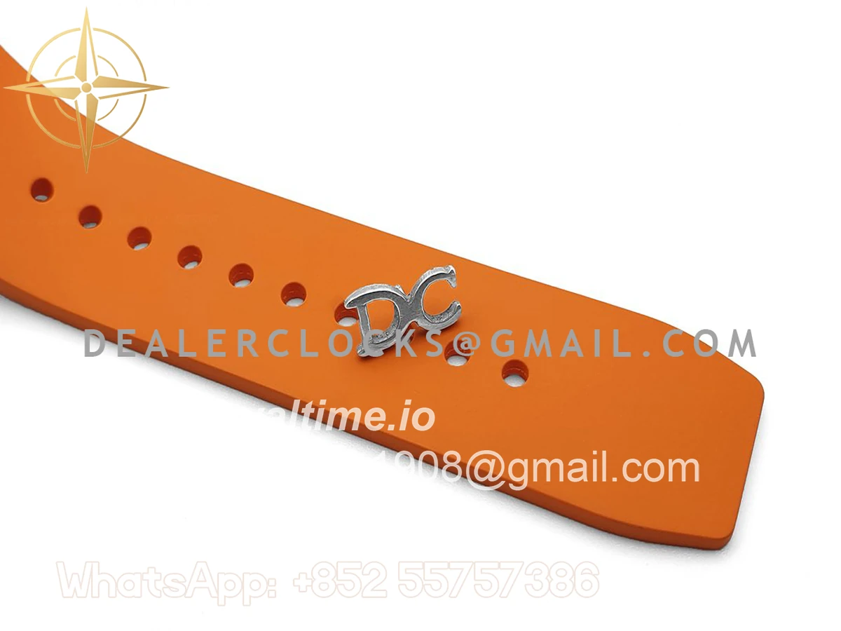 Richard Mille RM 011 Automatic Flyback Chronograph in Rose Gold / Titanium on Orange Rubber - Image 9