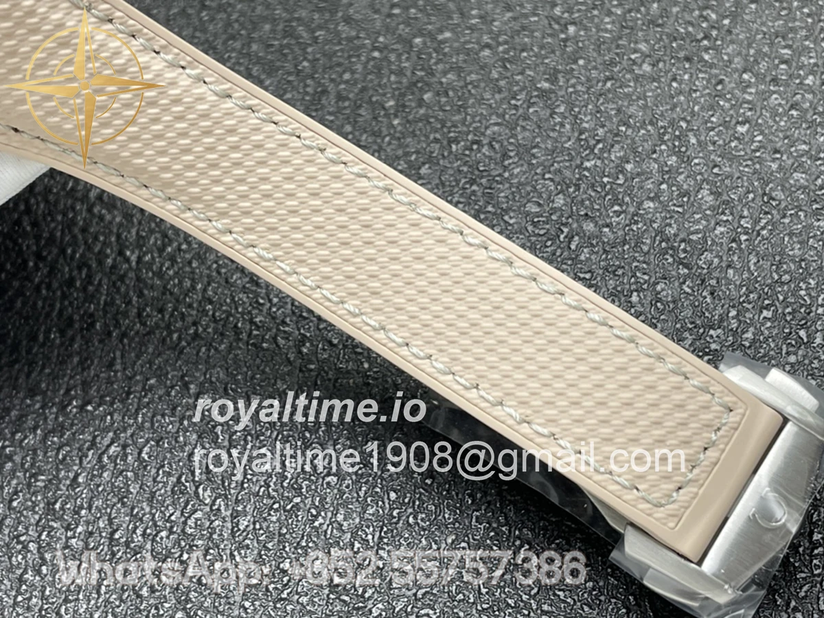 Omega Seamaster Planet Ocean 600M 43.5mm Steel Beige Dial on Rubber Strap - Image 9