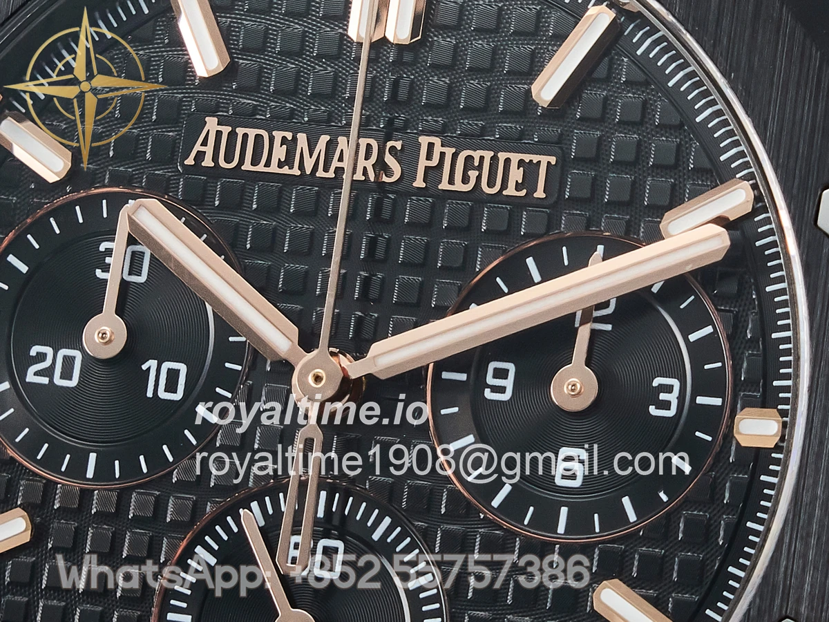Audemars Piguet Royal Oak Chrono 26240 Black Ceramic APSF on Ceramic Bracelet SA4401 - Image 9