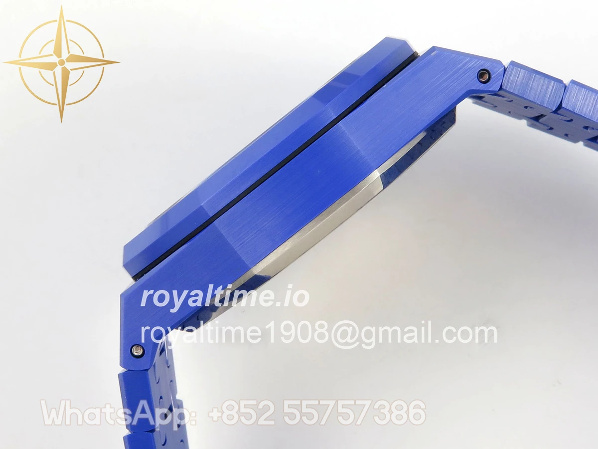 Audemars Piguet Royal Oak Chrono 26240 Blue Ceramic APSF Blue Dial On Blue Ceramic Bracelet SA4401 - Image 9