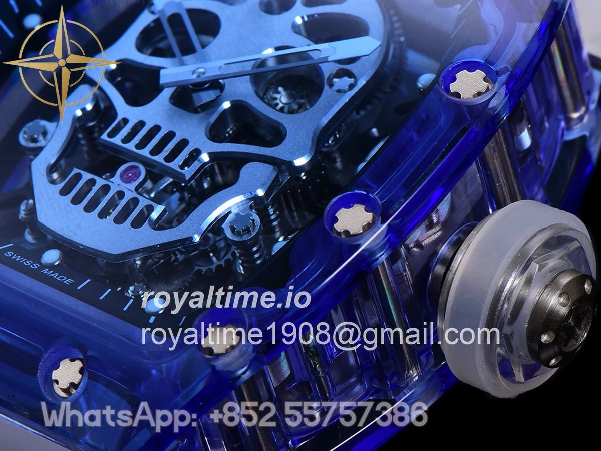 Richard Mille RM 027-01 Tourbillon Blue Sapphire Skull - Image 9