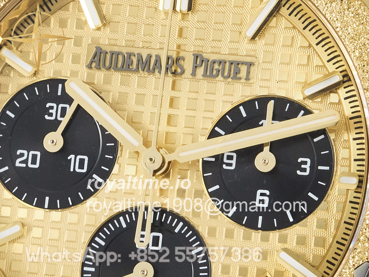 Audemars Piguet Royal Oak Chrono 26240 Frosted YG APSF YG Dial on Bracelet SA4401 - Image 9