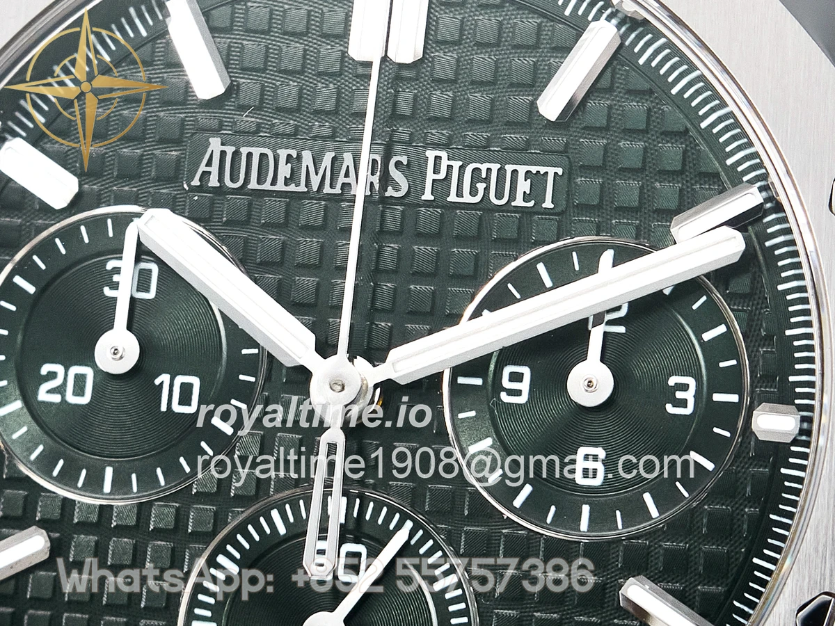 Audemars Piguet Royal Oak Chrono 26240 SS APSF Green Dial on SS Bracelet SA4401 - Image 9