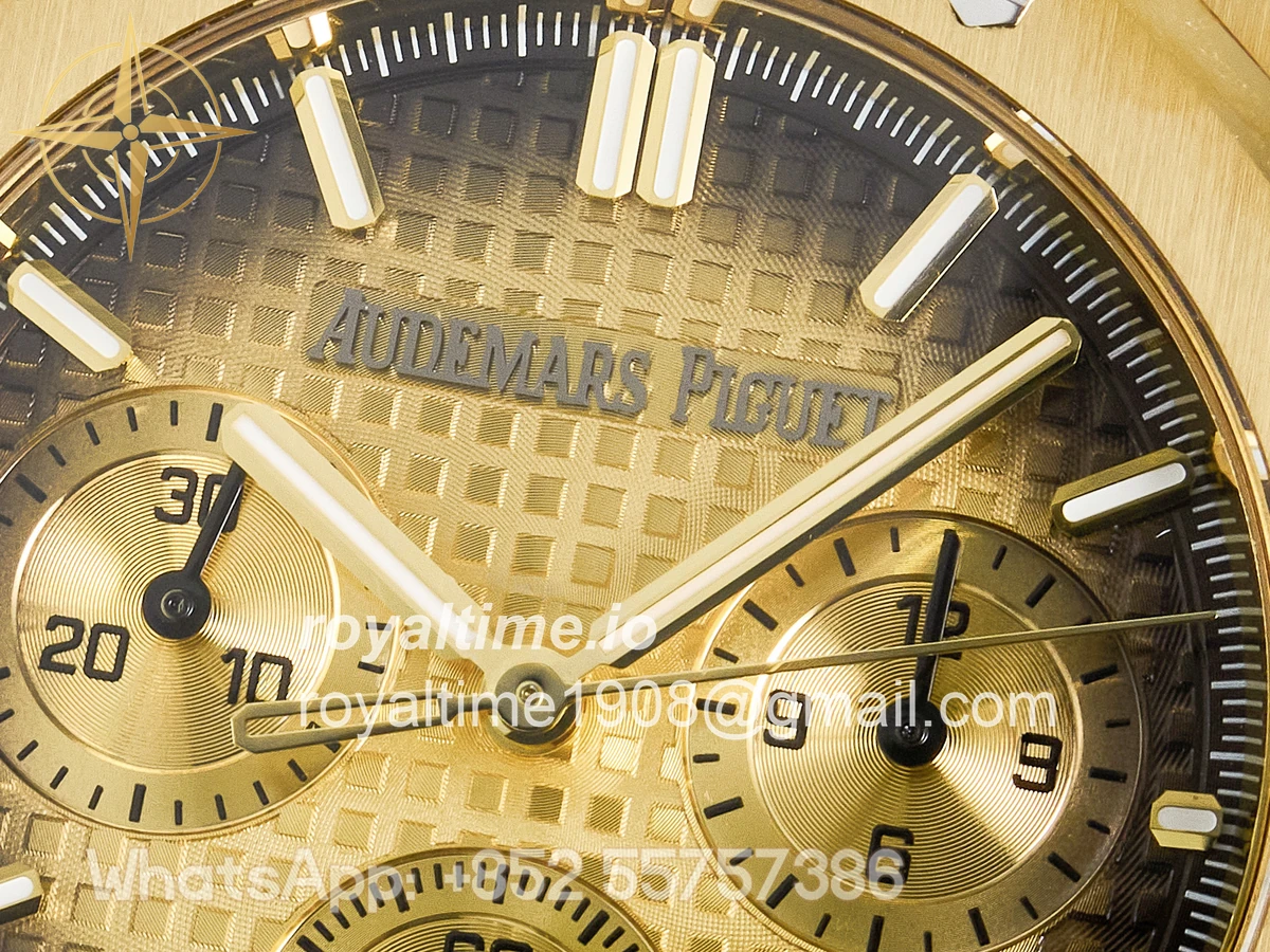 Audemars Piguet Royal Oak Chrono 26240 YG APSF YG Dial on YG Bracelet SA4401 - Image 9