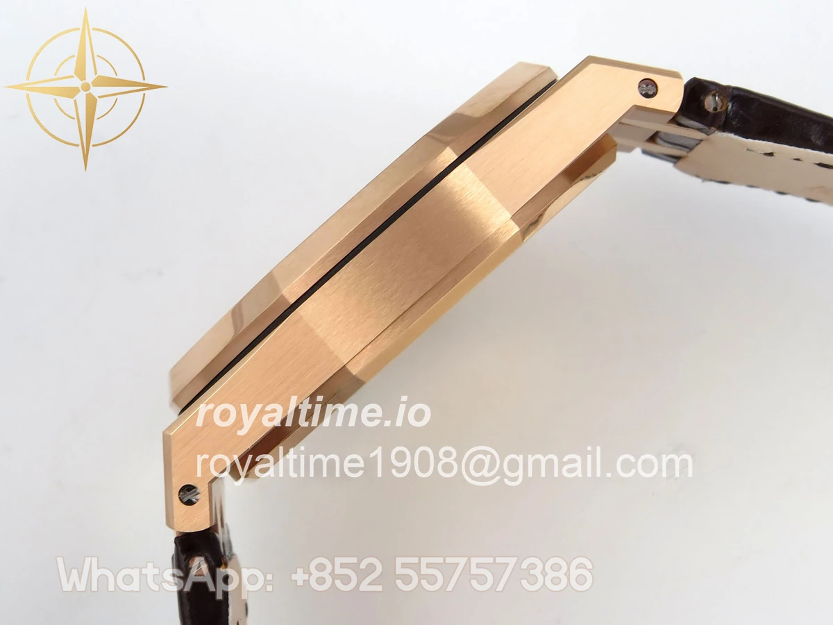 Audemars Piguet Royal Oak Chrono 26331 RG APWF Brown/RG Dial on Brown Leather Strap A2385 - Image 9