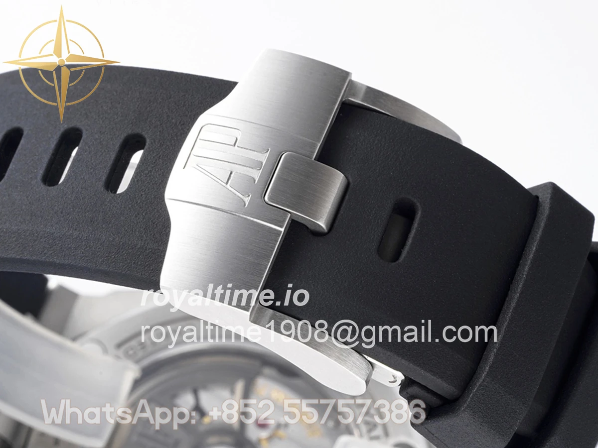 Audemars Piguet Royal Oak Offshore Diver White Gold Black Dial Ref. 15720CN.OO.A002CA.01 - Image 9