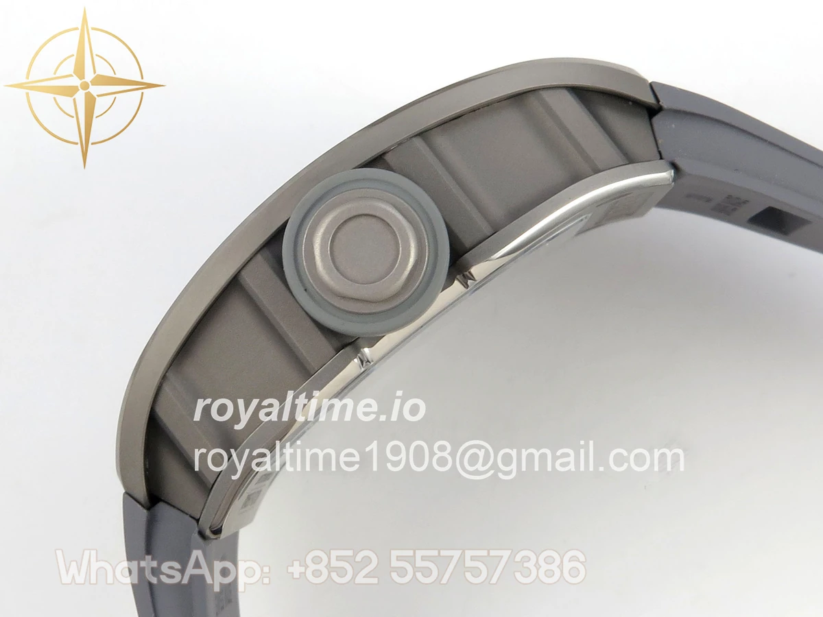 Richard Mille AVF RM055 Gray Cemira on Gray Rubber Strap Vaucher RMUL2 Free Sprung (Mod) - Image 10