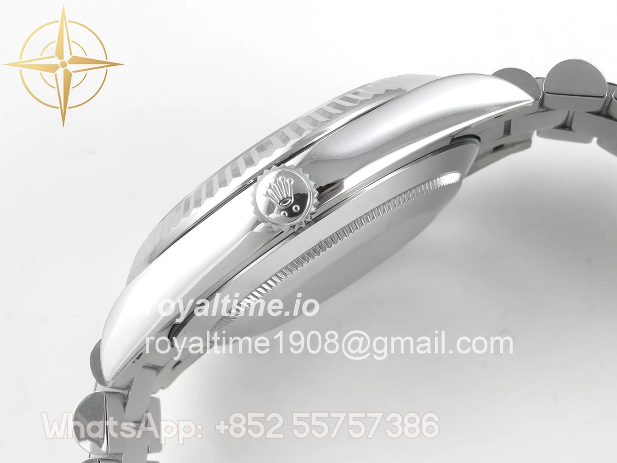 Rolex Day Date 40 SS TMF Blue Roman Dial on President Bracelet VR3255 (220g) - Image 10