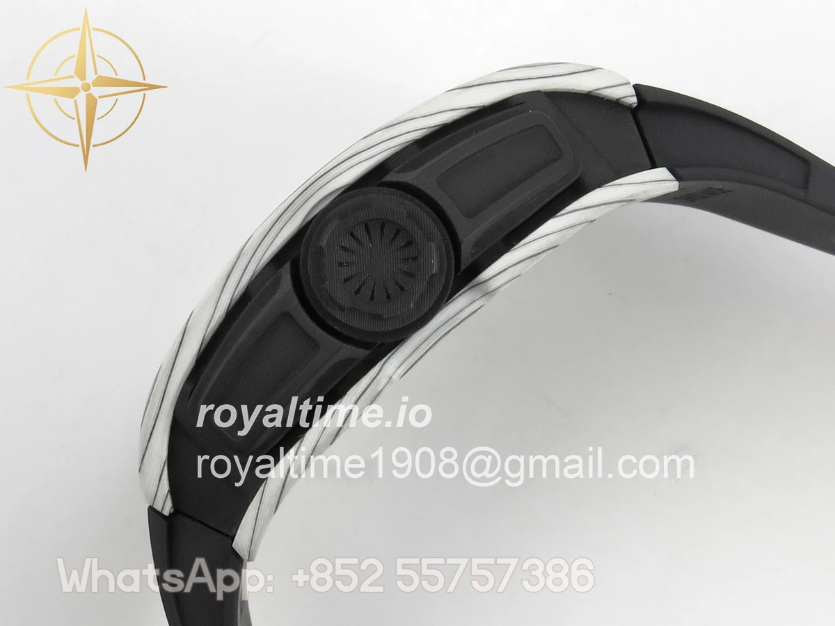 Richard Mille RM061-01 Yohan Blake White NTPT RF on Black Rubber Strap RMUL2 - Image 10