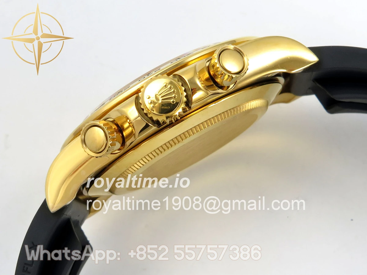 Rolex Daytona 116518 QF White/Black Numeral Dial on Oysterflex Strap SA4130 V11 (Gain Weight) 160g - Image 10