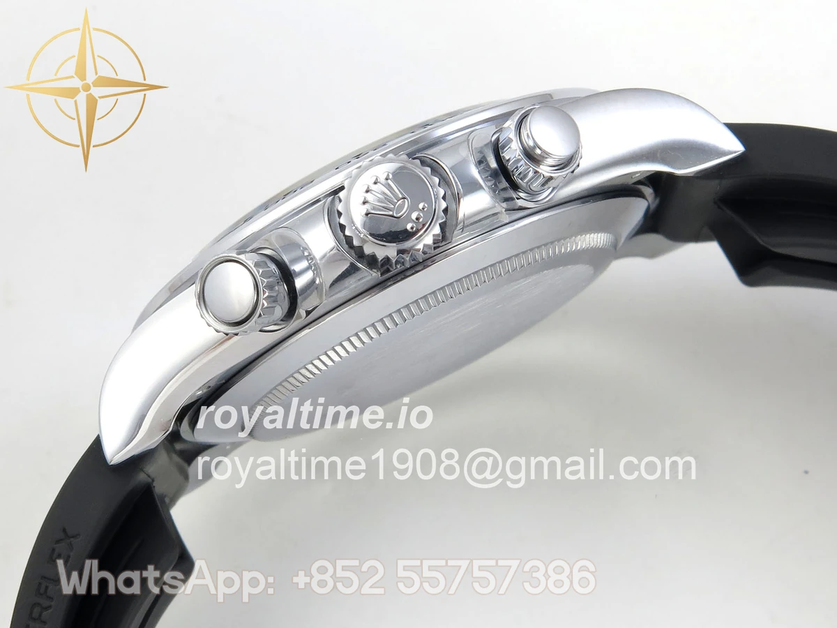 rolex Daytona 116519 QF White/Black Numeral Dial on Oysterflex Strap SA4130 V11 (Gain Weight) 160g - Image 10
