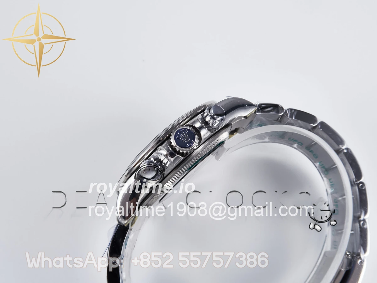 Rolex Daytona 126500 UFO 904L Steel Black Dial on SS Bracelet UF4131 (Free Sprung) - Image 10