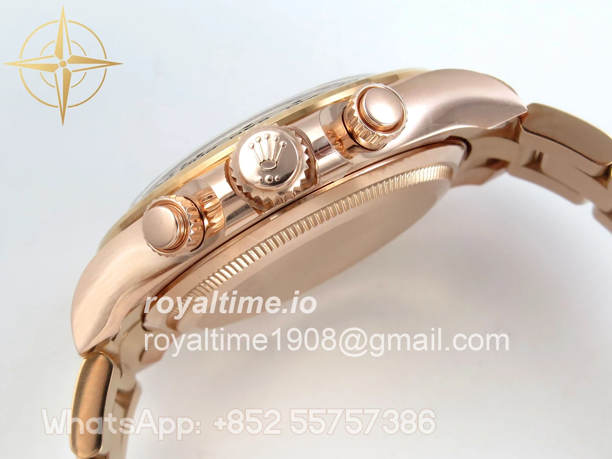 Rolex Daytona 126505 BTF RG/Black Dial on RG Braclet DD4131 (Weighted) 220g - Image 10