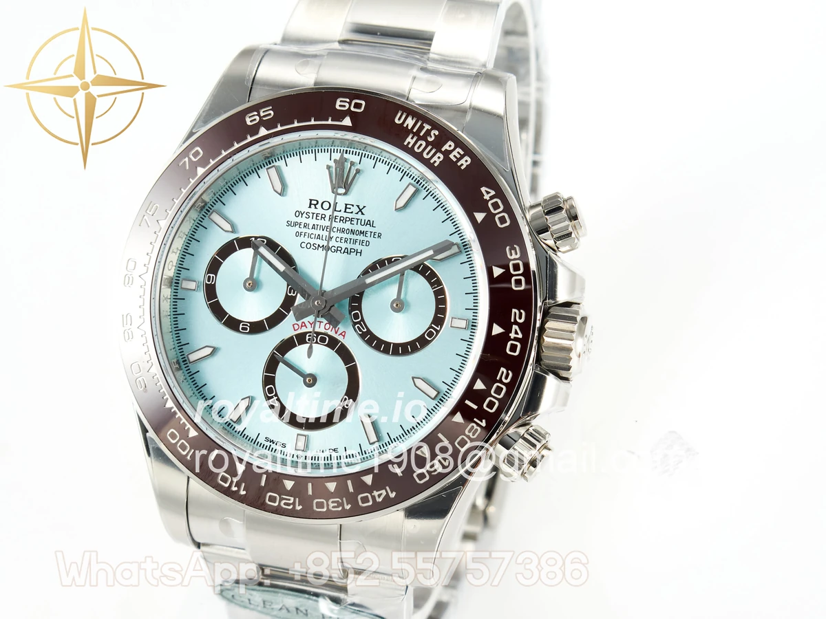Rolex Daytona 126506 SS Clean Plus 904L Steel Ice Blue Dial on Oysterflex Strap DD4131 - Image 10